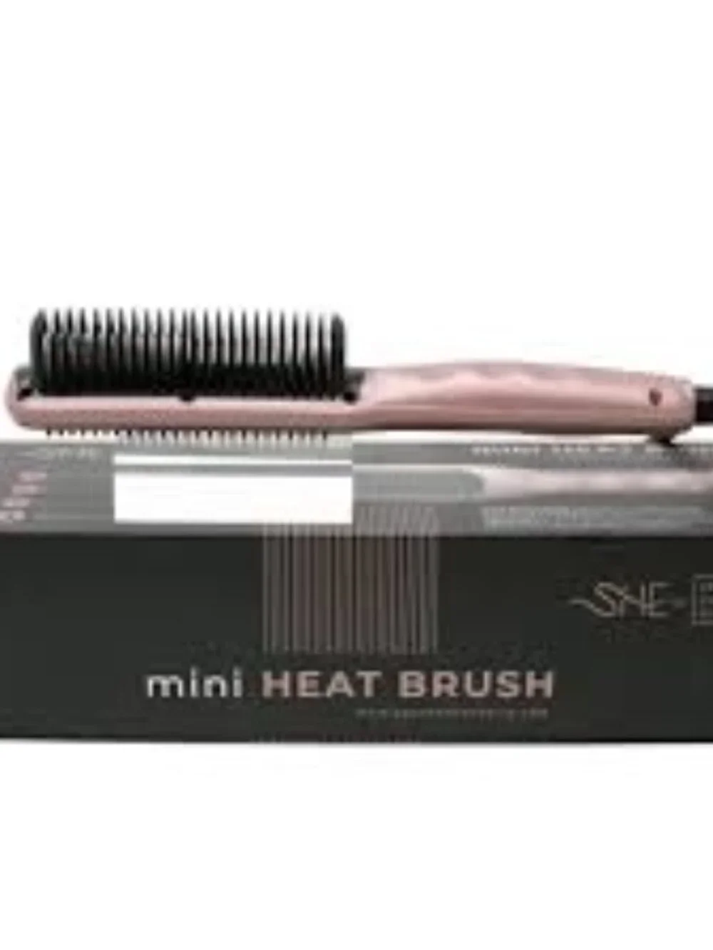 SHE by Beyond the Beauty Mini Heat Brush ~PINK Rose Gold~ Brand New in Box